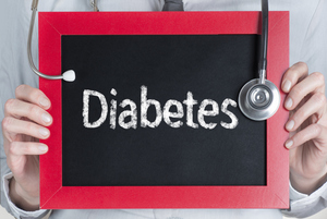 A sign that says diabetes